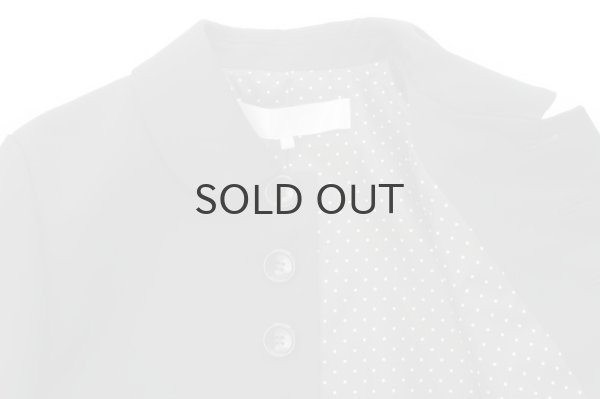 画像6: ウールギャバ 丸襟ジャケット (BK) (6)