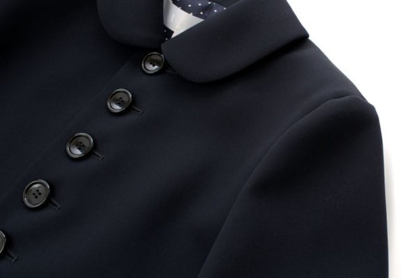 画像5: ウールギャバ 丸襟ジャケット (NV) (5)