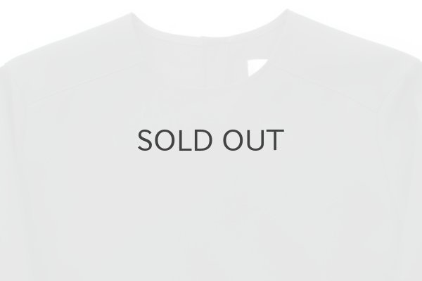 画像3: ウールギャバ ノーカラーワンピース (BK) (3)