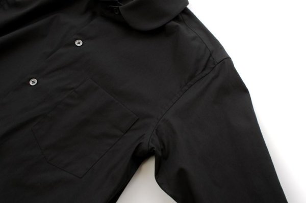 画像4: ポケット付き丸襟ブラウス (BK) (4)