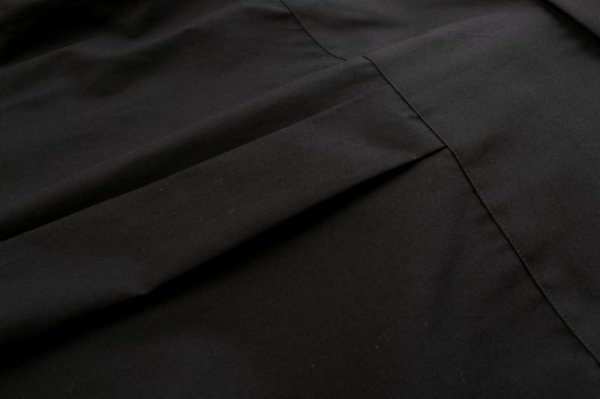 画像7: ポケット付き丸襟ブラウス (BK) (7)