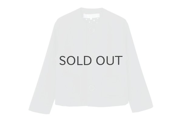 画像1: ビッグボタン ノーカラージャケット (NV) (1)