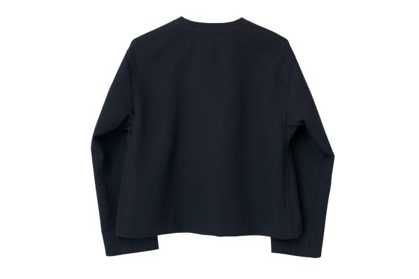 画像2: ビッグボタン ノーカラージャケット (NV) (2)