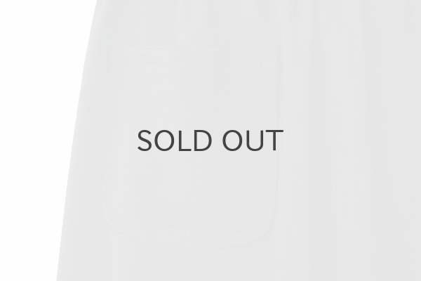 画像4: ウールギャバ後染めパッチポケットギャザーパンツ (BK) (4)