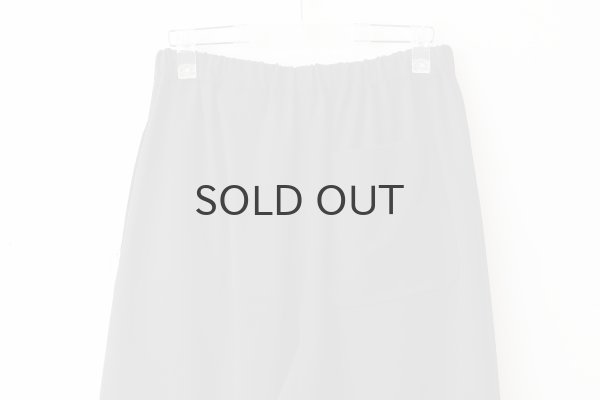 画像5: ウールギャバ後染めパッチポケットギャザーパンツ (BK) (5)