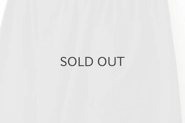 画像6: ウールギャバ後染めパッチポケットギャザーパンツ (BK) (6)