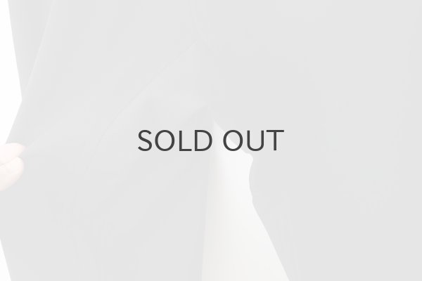 画像9: ウールギャバ後染めパッチポケットギャザーパンツ (BK) (9)