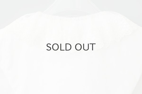 画像9: 綿タイプライター 付け衿 (WH) (9)