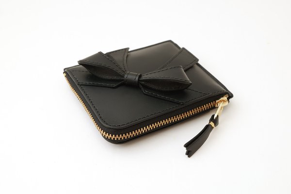 画像5: CDG WALLET  BIG BOW ジップウォレット (BK) (5)