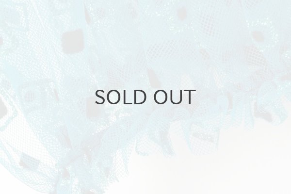 画像6: ナイロンチュールプリント×エステルベルベット刺繍ブラウス (TQ) (6)