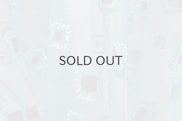 画像12: ナイロンチュールプリント×エステルベルベット刺繍ブラウス (TQ) (12)