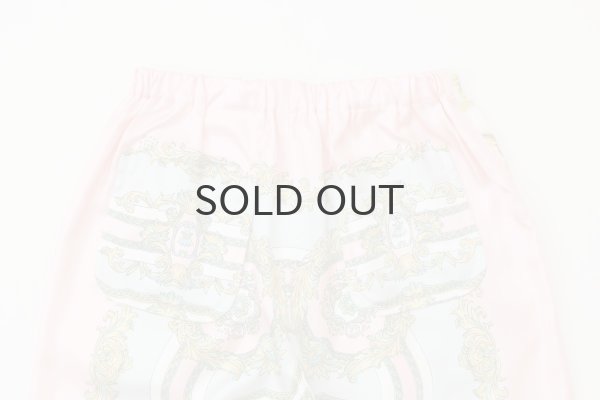 画像8: エステルスカーフ柄プリントMIXパンツ (PK) (8)