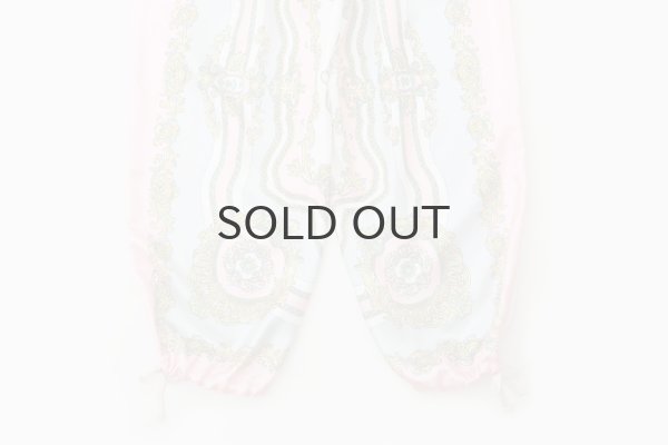 画像10: エステルスカーフ柄プリントMIXパンツ (PK) (10)