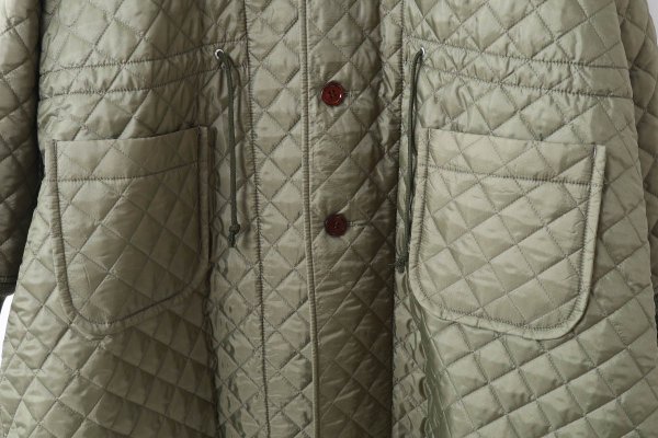 画像6: エステルタフタキルティングノーカラーコート(KH) (6)