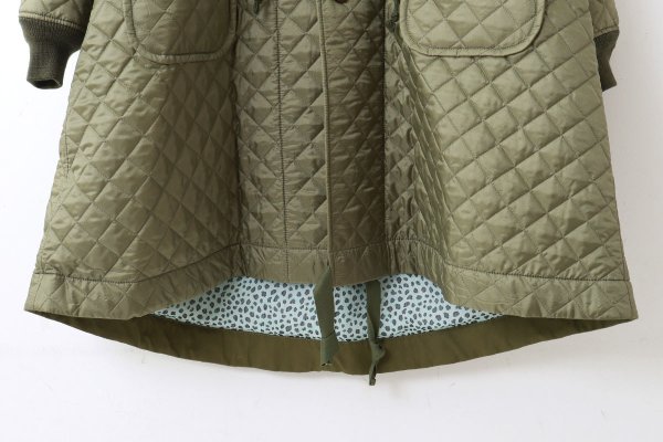 画像8: エステルタフタキルティングノーカラーコート(KH) (8)