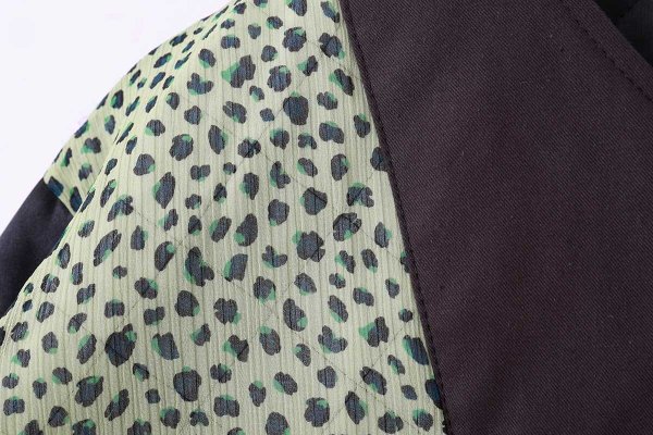 画像12: SALE30%OFF エステルタフタキルティングノーカラーコート(BK) (12)