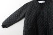 画像5: SALE30%OFF エステルタフタキルティングノーカラーコート(BK) (5)