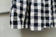 画像5: 綿リネンギンガムチェック製品洗ワンピース (5)