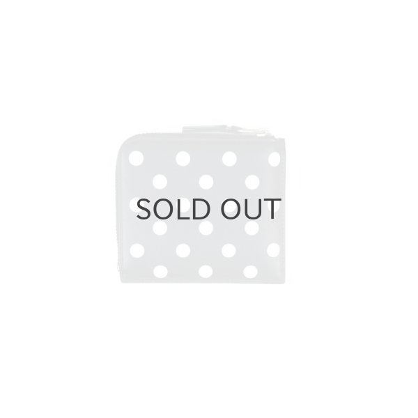 画像2: CDG WALLET Polka Dots Printed ジップウォレット  (BK) (2)