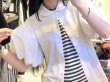 画像8: 綿天竺バルーンスリーブカットソー (BK) (8)