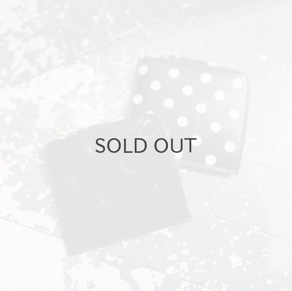 画像5: CDG WALLET Polka Dots Embosses ジップウォレット (BK) (5)