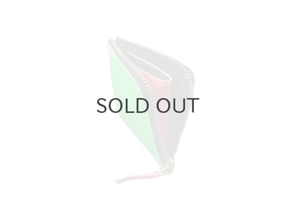 画像3: CDG WALLET SUPER FLUO ジップウォレット  (GR×BL) (3)