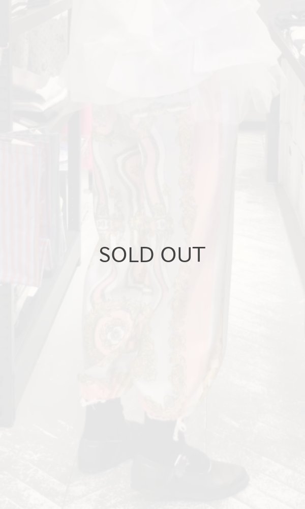 画像16: エステルスカーフ柄プリントMIXパンツ (PK) (16)