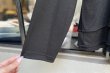画像5: ウールナイロン天竺丸襟カットソー (BK) (5)
