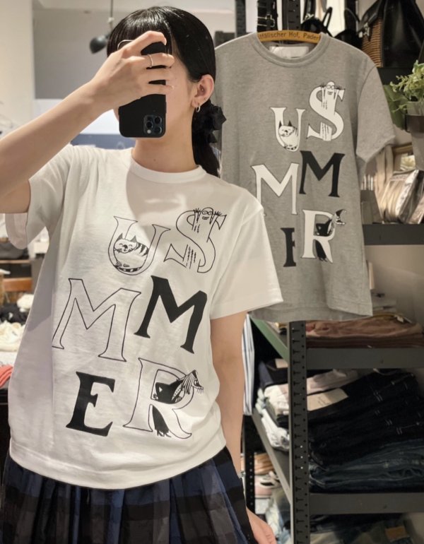 画像6: 綿天竺プリント半袖Tシャツ× MOOMIN ToveJansson (6)