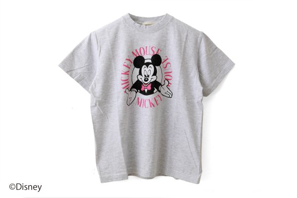 画像1: GOOD ROCK SPEED | MICKEY MOUSE / DESIGN T-SHIRT (Ash) (1)