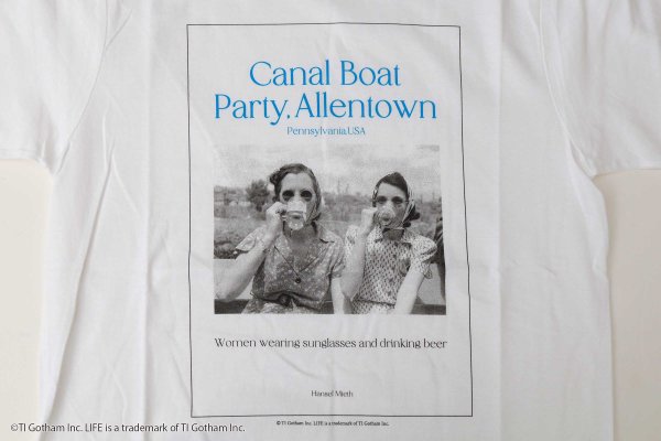 画像8: SALE35%OFF!! GOOD ROCK SPEED | LIFE PC PHOTO T-SHIRT Canal Boat (WH) (8)