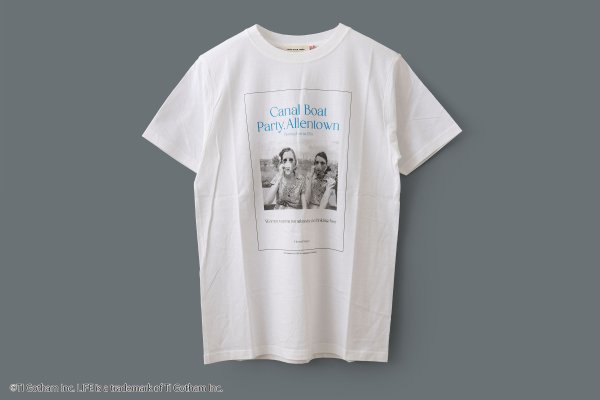 画像1: GOOD ROCK SPEED | LIFE PC PHOTO T-SHIRT Canal Boat (WH) (1)