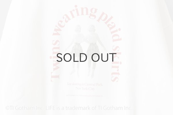 画像4: GOOD ROCK SPEED | Twins wearing plaid skirts SWEAT (WH)  (4)