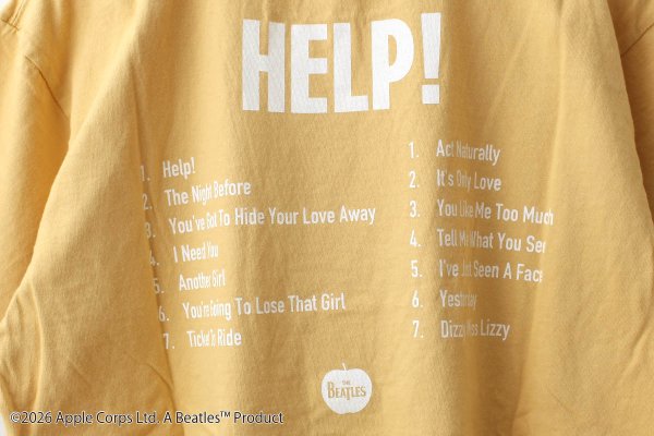 画像8: THE BEATLES | “HELP!” Front & Back Print T-Shirt (YW) (8)