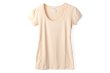 画像1: SALE30%OFF!! Uネックパフスリーブカットソー 049-09（NOUGAT） (1)