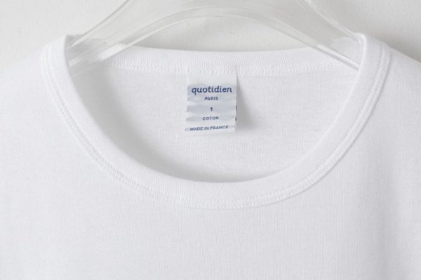 画像4: SALE30%OFF!! クルーネックパフスリーブカットソー 145-09 (BLANC) (4)