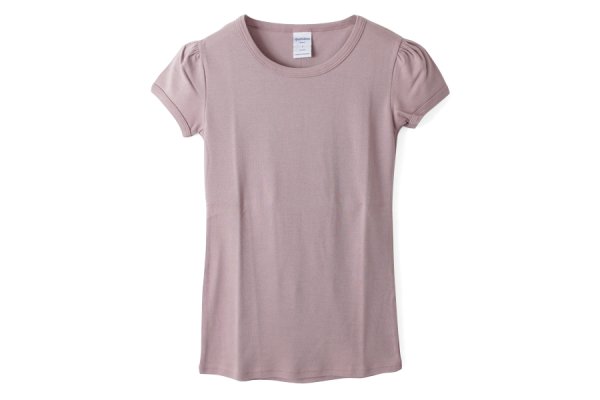 画像1: SALE30%OFF!! クルーネックパフスリーブカットソー 145-09（VIOLETTA） (1)