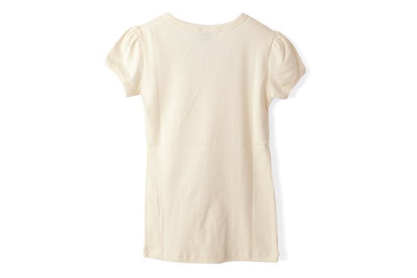 画像2: SALE30%OFF!! Uネックパフスリーブカットソー 049-09(ECRU) (2)