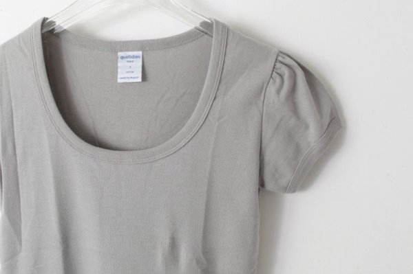 画像3: SALE30%OFF!! Uネックパフスリーブカットソー 049-09（ACIER） (3)