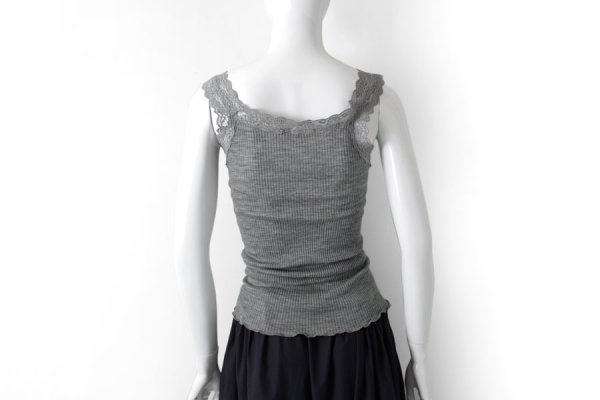 画像12: 【NEW】S/S LANA E SETA PLISSE' CON PIZZO 1491（NERO） (12)