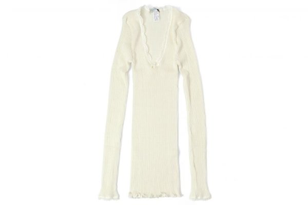 画像2: ML LANAMICRO PLISSE' C/PIZZETTO 307(BIANCO) (2)