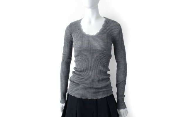 画像7: ML LANAMICRO PLISSE' C/PIZZETTO 307(GRIGIO M) (7)