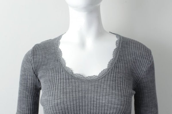 画像10: ML LANAMICRO PLISSE' C/PIZZETTO 307(GRIGIO M) (10)