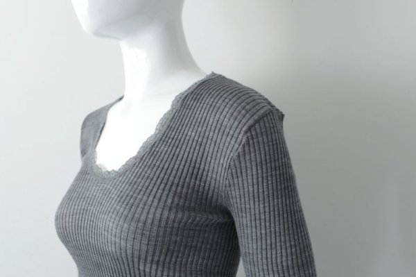 画像11: ML LANAMICRO PLISSE' C/PIZZETTO 307(GRIGIO M) (11)