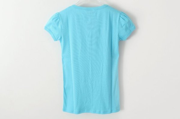 画像5: SALE30%OFF!! クルーネックパフスリーブカットソー 145-09（TURQUOISE） (5)