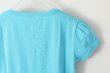 画像6: SALE30%OFF!! クルーネックパフスリーブカットソー 145-09（TURQUOISE） (6)