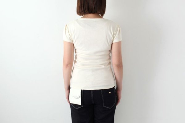 画像10: SALE30%OFF!! クルーネックパフスリーブカットソー 145-09 (ECRU) (10)