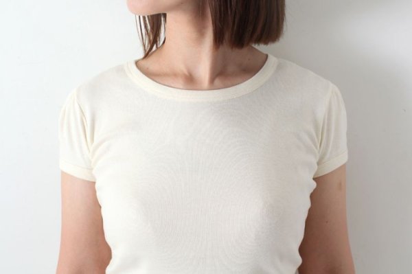 画像11: SALE30%OFF!! クルーネックパフスリーブカットソー 145-09 (ECRU) (11)
