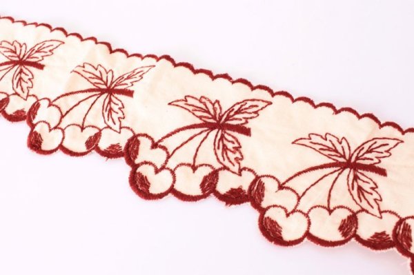 画像3: SALE40%OFF!! France dead stock チェリーレース(BD) (3)