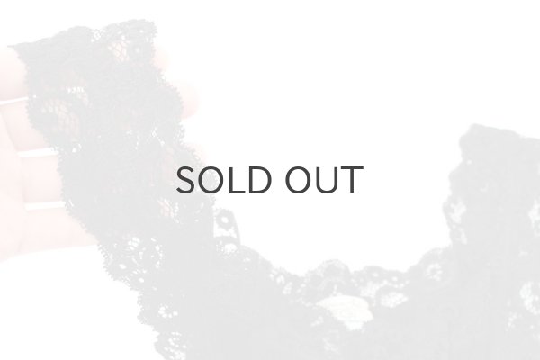 画像5: 【NEW】S/S LANA E SETA PLISSE' CON PIZZO 1491（NERO） (5)